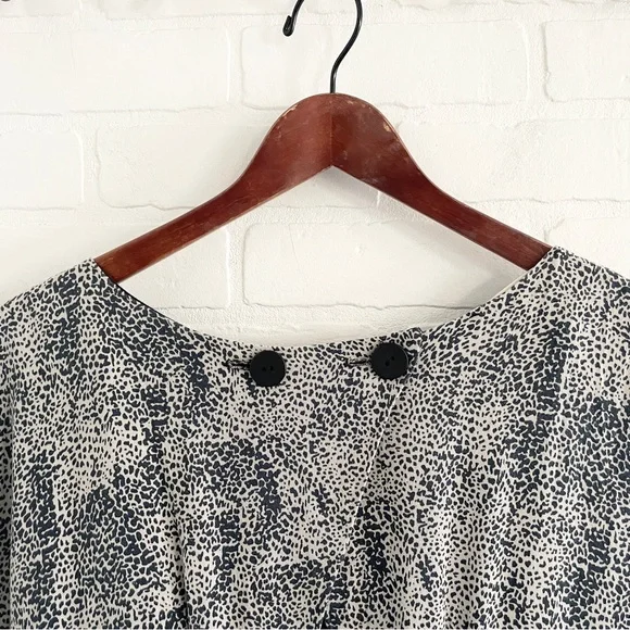 Anthropologie Annie 50 Open Back Wide Leg Drape Jumpsuit L Made in Canada - Picture 9 of 14